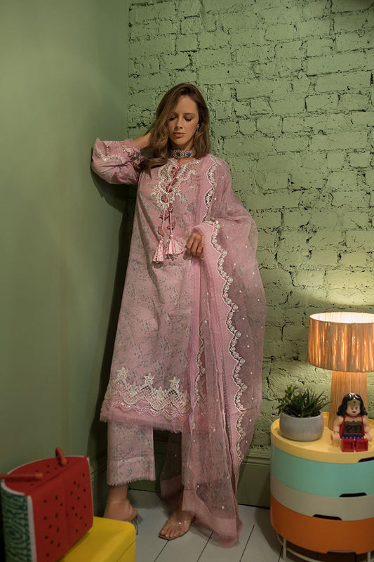 "Sobia Nazir Vital Lawn Collection -  2B  - 2024 " - Mirha Fashion