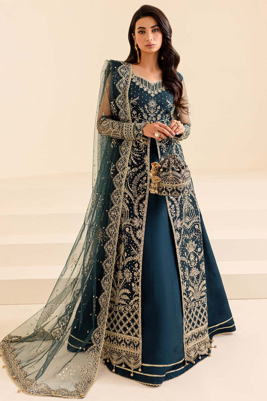 Farasha Unstitched Embroidered Lumiere Festive Formal | Petal Dream