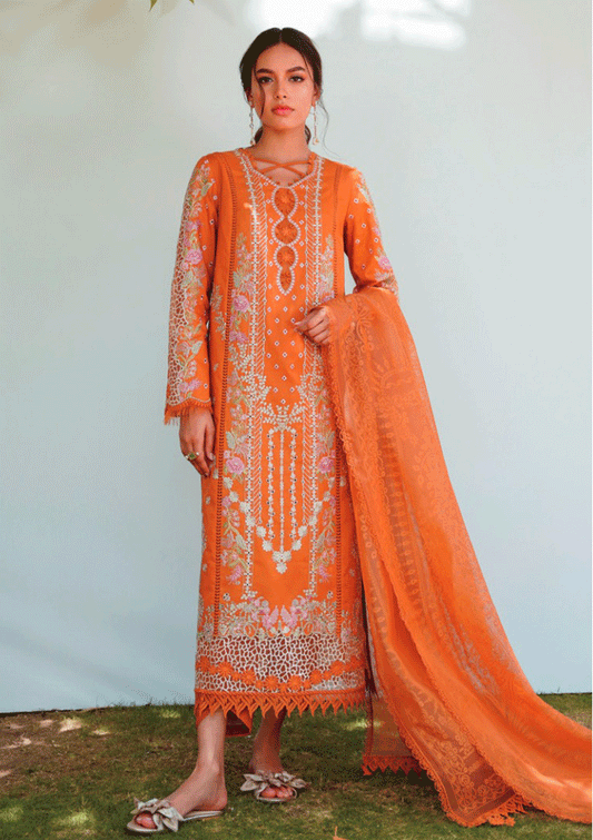 Qlinekari Lawn Collection 2023 by Qalamkar  | Alania