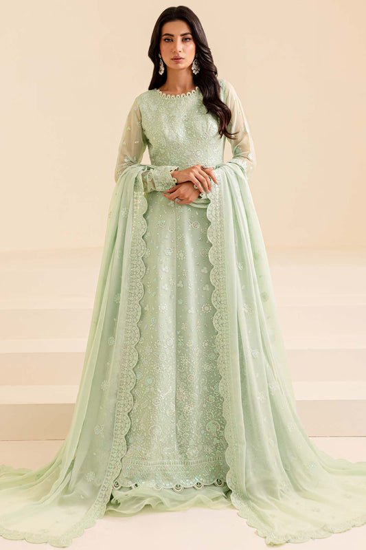 Farasha Unstitched Embroidered Lumiere Festive Formal | Aqua Dream