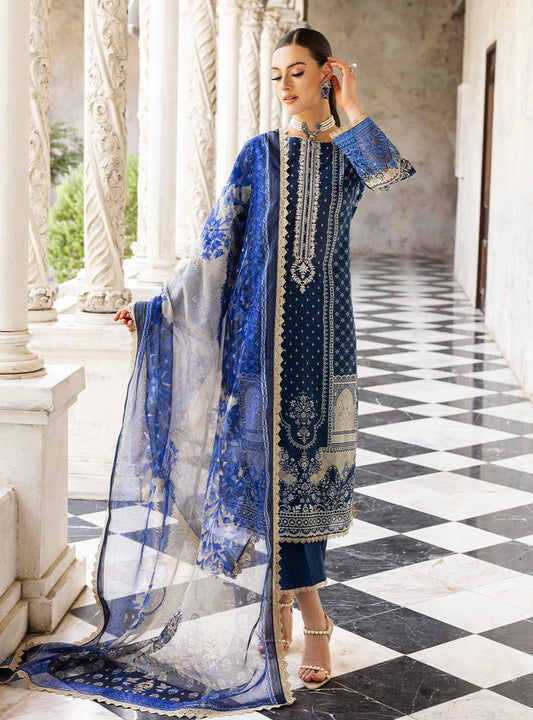 Tahra By Zainab Chottani Lawn Collection 2023 | Celestial Bliss | 9B