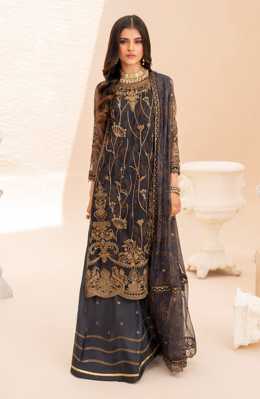 Zarif Maheer Unstitched Embroidered 3pcs Chiffon Formal | SELENE