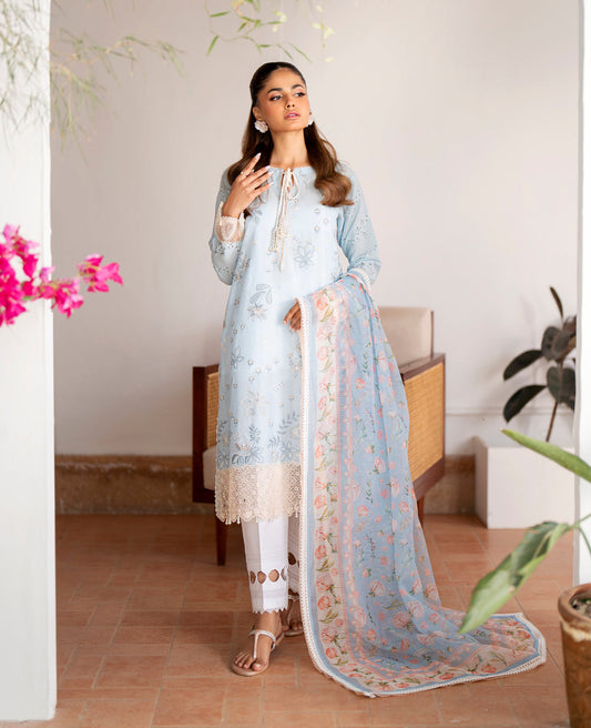 Xenia Unstitched Embroidered 3Pcs Lawn Summer Collection | FIZA