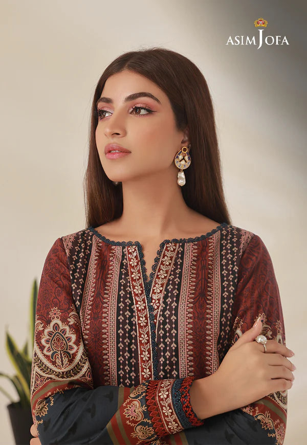 Asim Jofa Unstitched Embroidered Lawn 2-Piece 2023 | AJBP-25