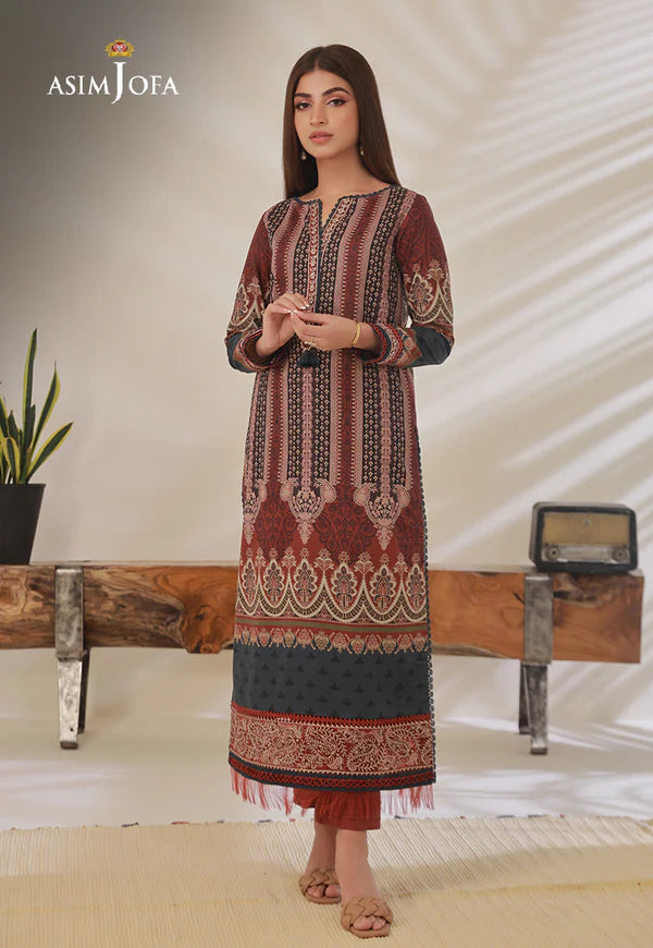 Asim Jofa Unstitched Embroidered Lawn 2-Piece 2023 | AJBP-25