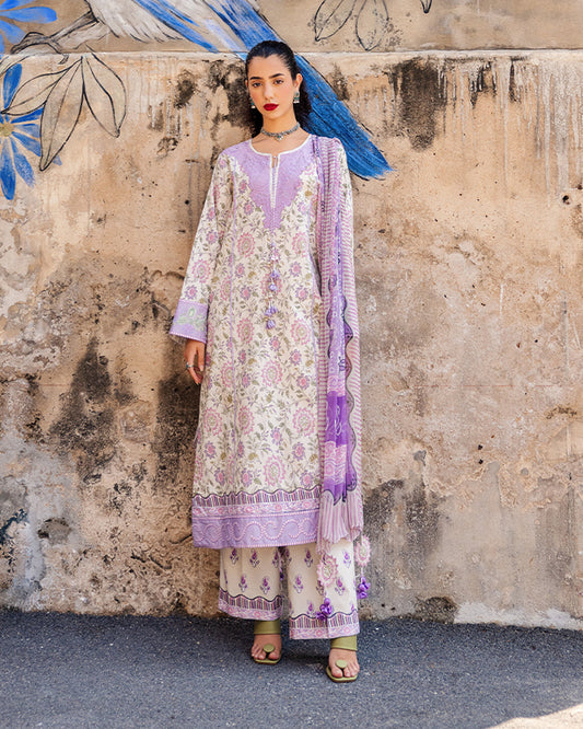 Roheenaz Taneez Block Print Lawn Collection | Kiana-2B