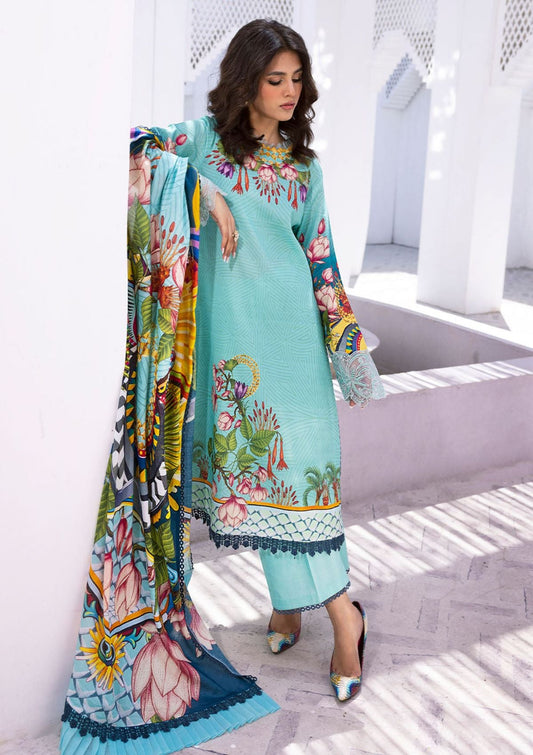 Roheenaz Lawn Collection 2024 | Parrot Paradize