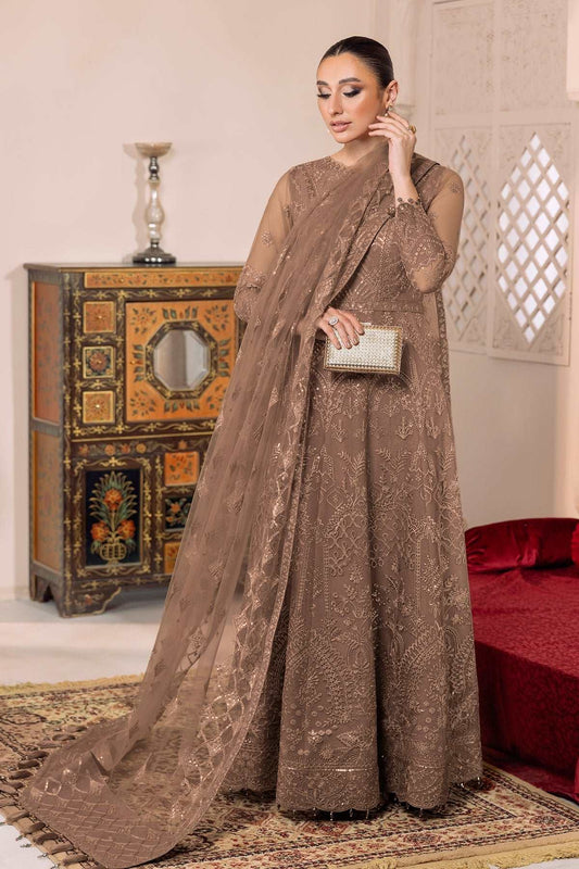 Alizeh Dua Luxury Formals | Ryan- Beige - Mirha Fashion - Alizeh - Luxury Formals -