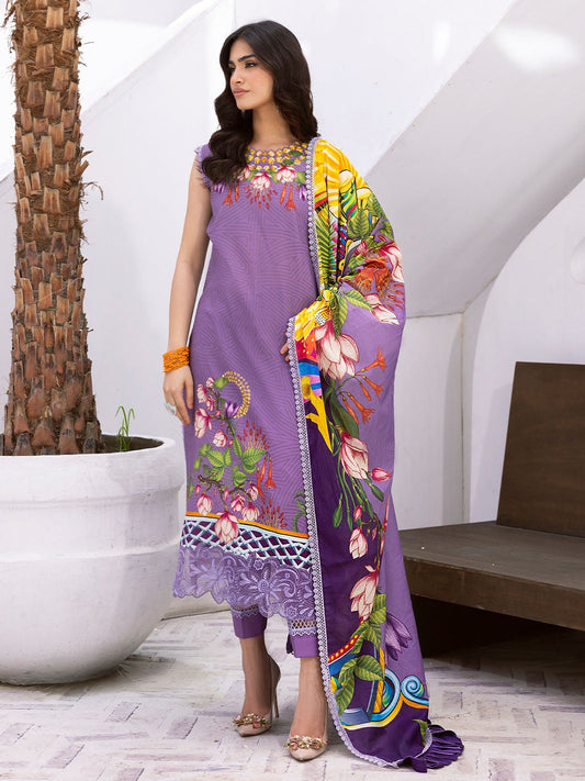 Roheenaz Lawn Collection 2024 | Flamingo Fancy