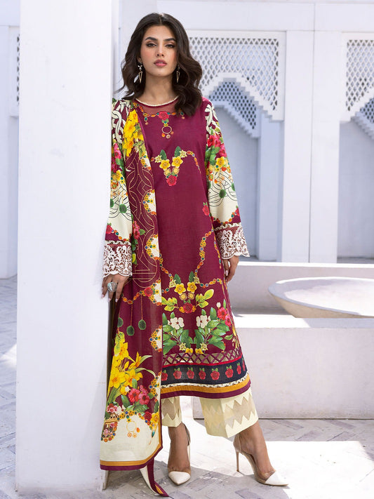 Roheenaz Lawn Collection 2024 | Driftwood Delight