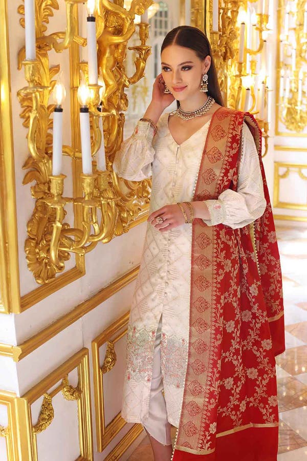 Gul Ahmed Embroidered Luxury Collection 2023 |  PRW-22010