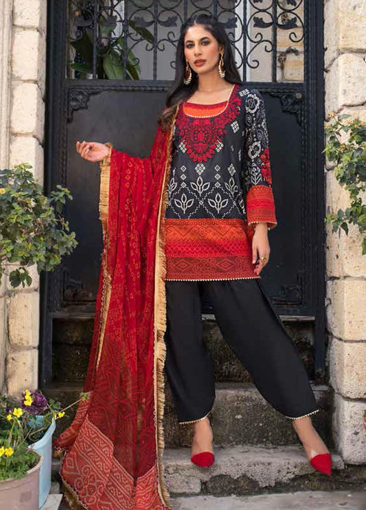 Tahra By Zainab Chottani Lawn Collection 2022 | Traditional Black | 9B