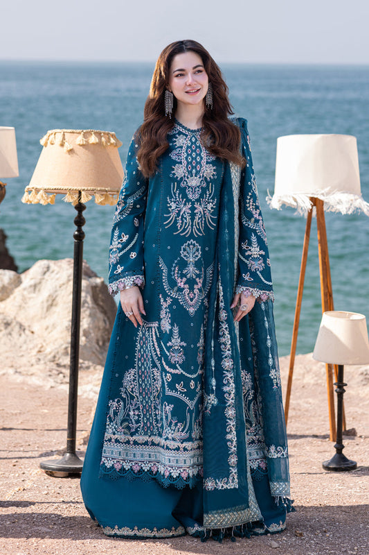 Qalamkar Sahil KinarayLuxury Lawn  FP-16  KIRA - Mirha Fashion