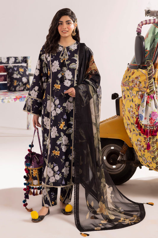 Alizeh Lawn Collection| Shein Print 2024-FLORA - Mirha Fashion