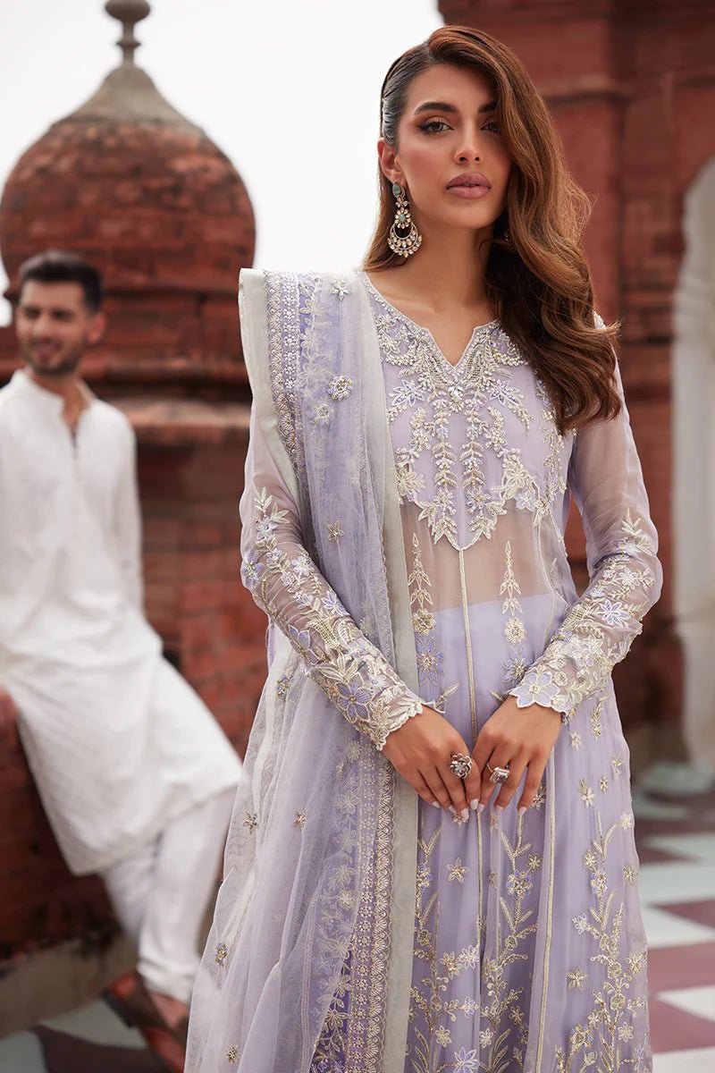 Mushq Izhar Luxury Chiffon Wedding Formals | Nureh - Mirha Fashion - Mushq - Wedding - MushqNureh-Unstitched